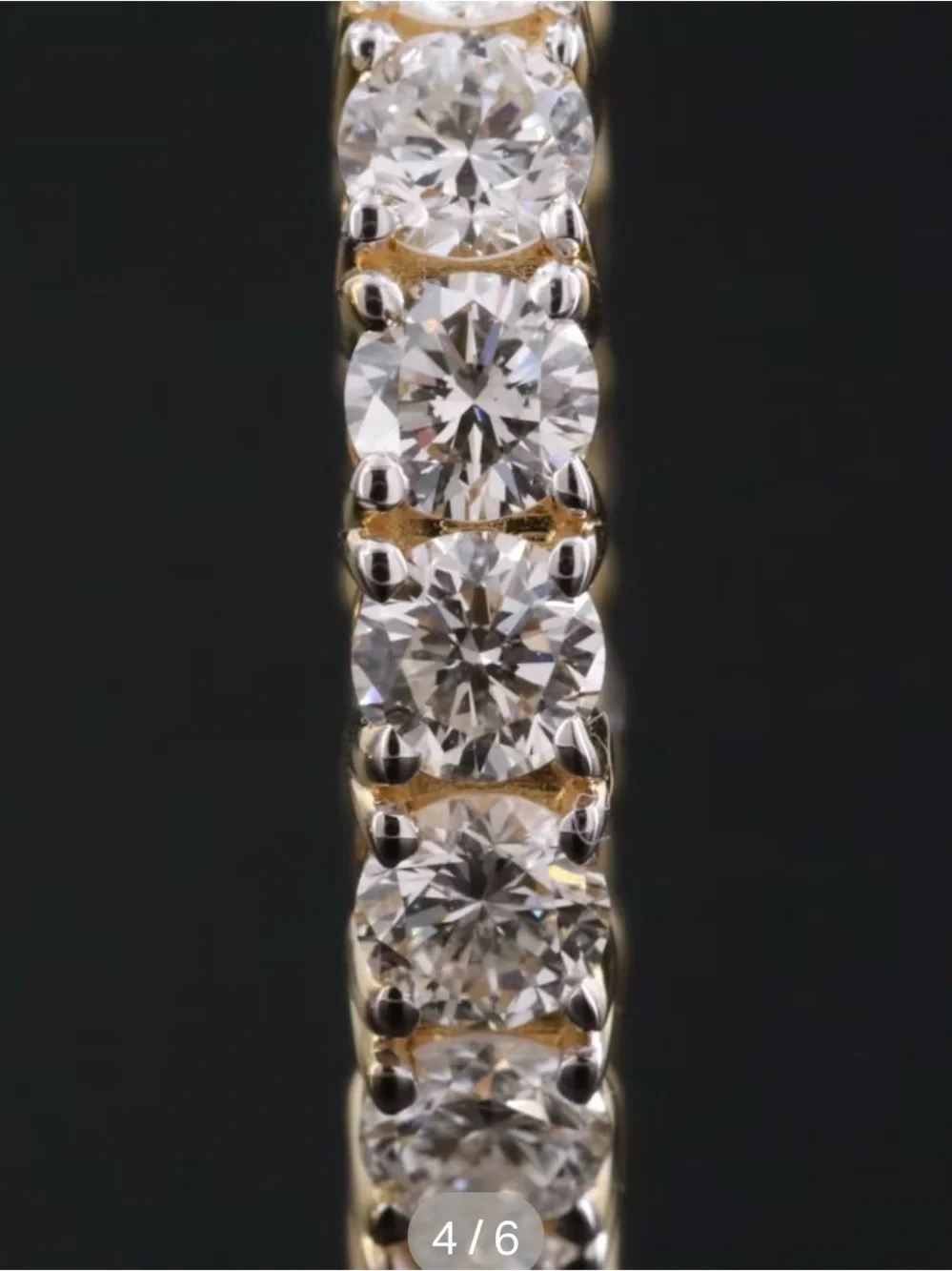 14K Yellow Gold & Lab Grown Diamond Eternity Band